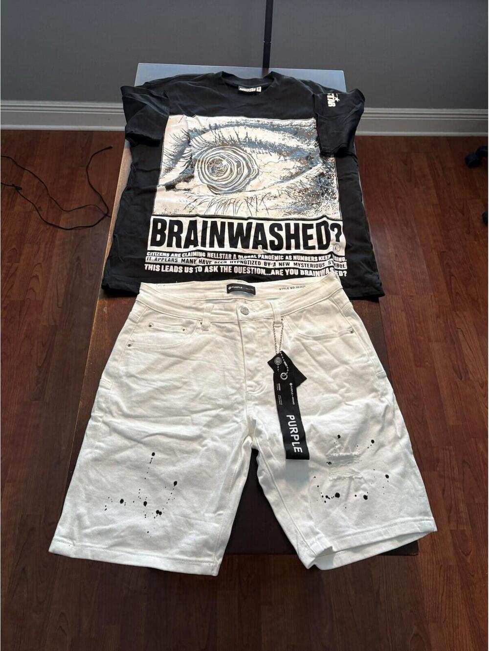 Men's Outfit Purple Hell Style Star Brand M